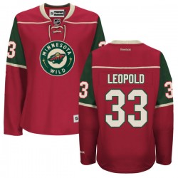 Women's Jordan Leopold Minnesota Wild Reebok Premier Red Home Jersey