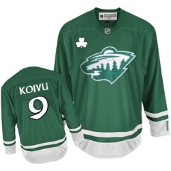 Mikko Koivu Minnesota Wild Reebok Premier Green St Patty's Day Jersey