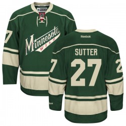 Women's Brett Sutter Minnesota Wild Reebok Premier Green Alternate Jersey