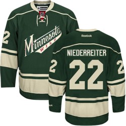 Nino Niederreiter Minnesota Wild Reebok Authentic Green Third Jersey