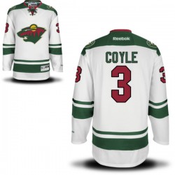 Women's Charlie Coyle Minnesota Wild Reebok Premier White Away Jersey