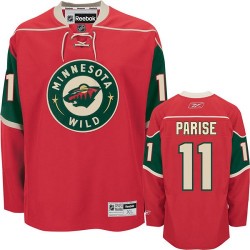 Youth Zach Parise Minnesota Wild Reebok Authentic Red Home Jersey