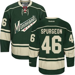 Jared Spurgeon Minnesota Wild Reebok Authentic Green Third Jersey