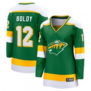 Women's Matt Boldy Minnesota Wild Fanatics Branded Breakaway Green Special Edition 2.0 Jersey