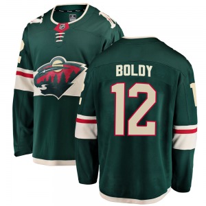 Matt Boldy Minnesota Wild Fanatics Branded Breakaway Green Home Jersey