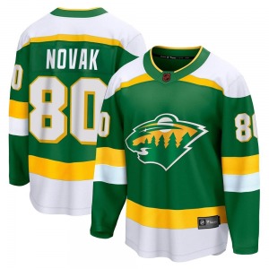 Youth Pavel Novak Minnesota Wild Fanatics Branded Breakaway Green Special Edition 2.0 Jersey