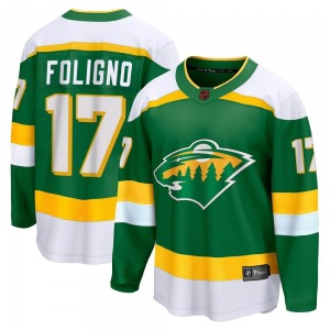 Marcus Foligno Minnesota Wild Fanatics Branded Breakaway Green Special Edition 2.0 Jersey