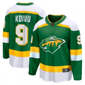 Mikko Koivu Minnesota Wild Fanatics Branded Breakaway Green Special Edition 2.0 Jersey
