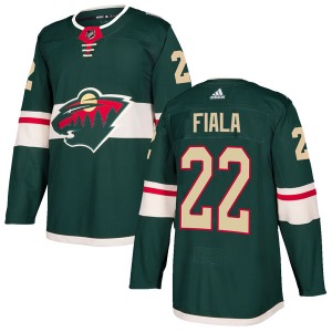 Youth Kevin Fiala Minnesota Wild Adidas Authentic Green Home Jersey