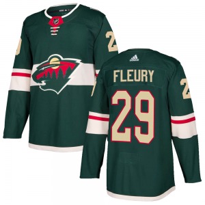 Youth Marc-Andre Fleury Minnesota Wild Adidas Authentic Green Home Jersey