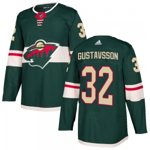 Youth Filip Gustavsson Minnesota Wild Adidas Authentic Green Home Jersey