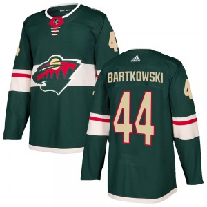 Matt Bartkowski Minnesota Wild Adidas Authentic Green ized Home Jersey