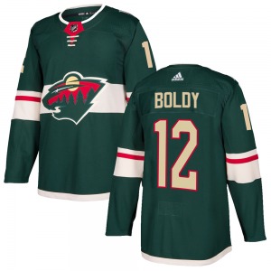 Matt Boldy Minnesota Wild Adidas Authentic Green Home Jersey