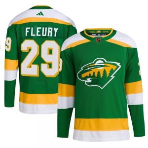 Youth Marc-Andre Fleury Minnesota Wild Adidas Authentic Green Reverse Retro 2.0 Jersey