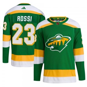 Youth Marco Rossi Minnesota Wild Adidas Authentic Green Reverse Retro 2.0 Jersey