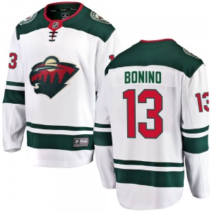 Nick Bonino Minnesota Wild Fanatics Branded Breakaway White Away Jersey