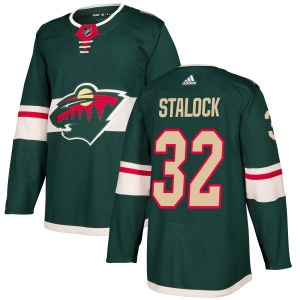 Alex Stalock Minnesota Wild Adidas Authentic Green Jersey