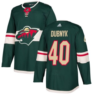 Devan Dubnyk Minnesota Wild Adidas Authentic Green Jersey
