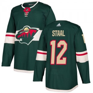 Youth Eric Staal Minnesota Wild Adidas Authentic Green Home Jersey